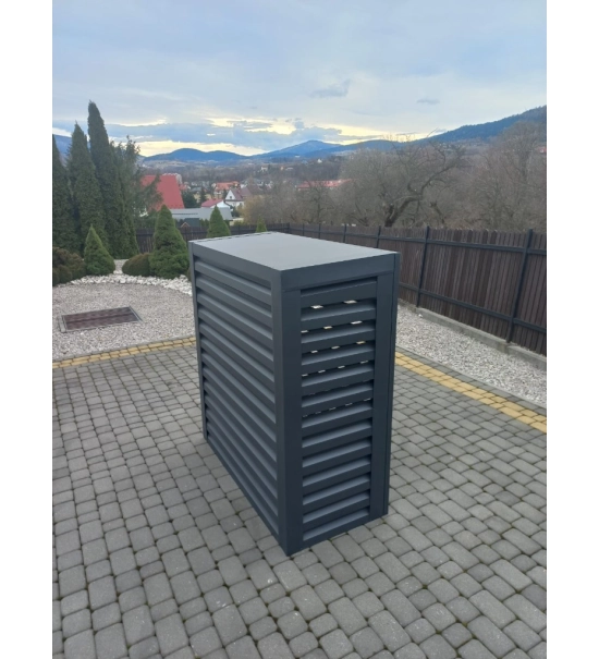 Outdoor cover for heat pump, anthracite, 120x150x80 cm