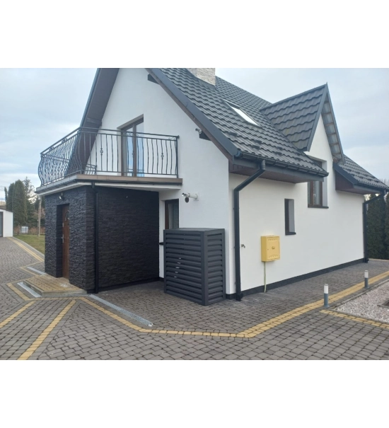 Outdoor cover for heat pump, anthracite, 120x150x80 cm