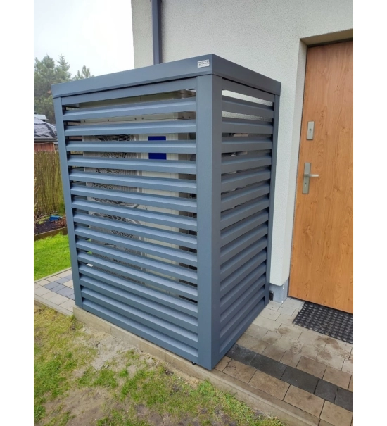 Outdoor cover for heat pump, anthracite, 120x150x80 cm