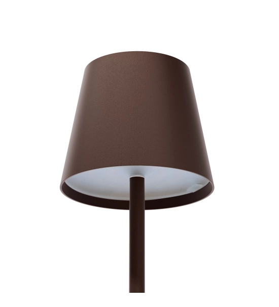 Asztali lámpa éttermekhez, BARNA, akkumulátoros, újratölthető, 3600 mAh