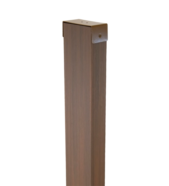 WPC timber tube LT-04A, 3D grain wood, AURORA, 100x50x2900 mm