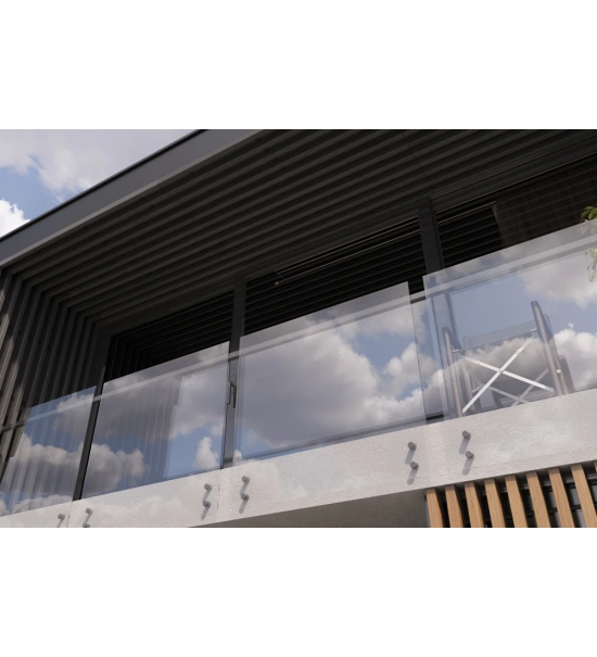 WPC timber tube LT-04A, 3D grain wood, AURORA, 100x50x2900 mm