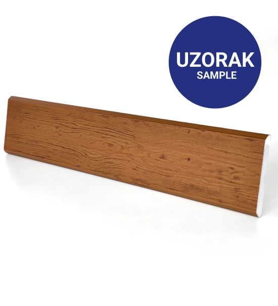 Sample oak facade panel styrofoam, golden oak