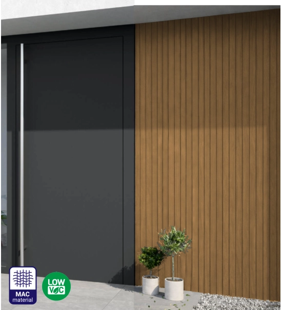 Lamella facade cladding, wood imitation, WINCHESTER, 260 x 18 x 0.3 cm (0.47 m²)