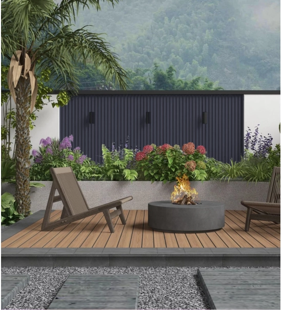 WPC facade panel, 219x26x2900 mm, ANTHRACITE (RAL 7016) (0.63 m²)