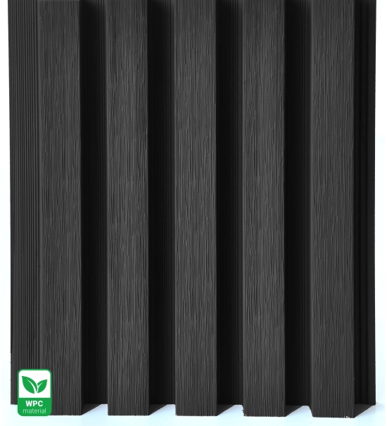 WPC fasadni panel BLACK TWIX MINI, 5 letvica, 217x2900 mm, brušena tekstura