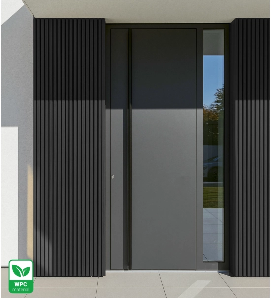 WPC fasadni panel BLACK TWIX MINI, 5 letvica, 217x2900 mm, brušena tekstura