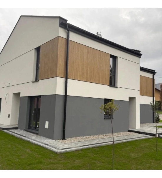 Lamella facade cladding, wood imitation, WINCHESTER, 260 x 18 x 0.3 cm (0.47 m²)