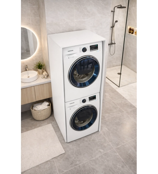 Washing Machine and Dryer Cabinet 180 × 64 × 60 cm