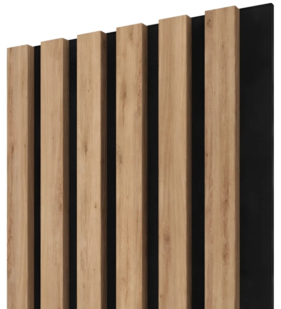 Akusztikus fa panel, ARANY CRAFT TÖLGY, 28x275cm (0.77 m²)