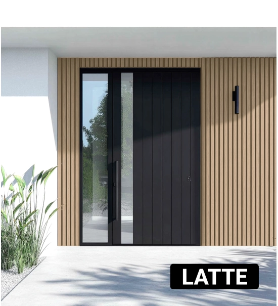 WPC facade cladding HAZELNUT, 219x2900 mm, wood grain texture (0.63 m²)