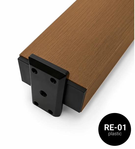 Profile for rotating horizontal WPC slats, RE-01