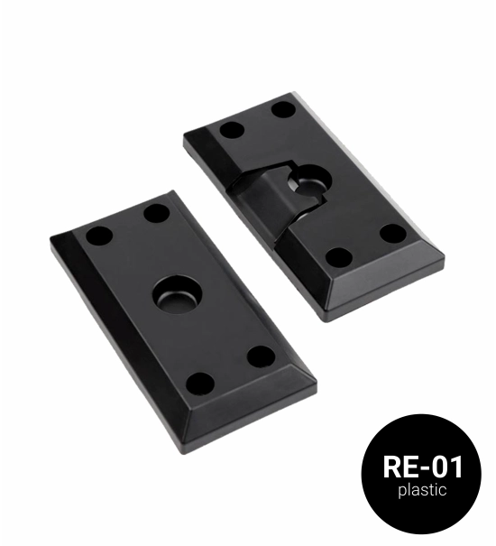 Profile for rotating horizontal WPC slats, RE-01