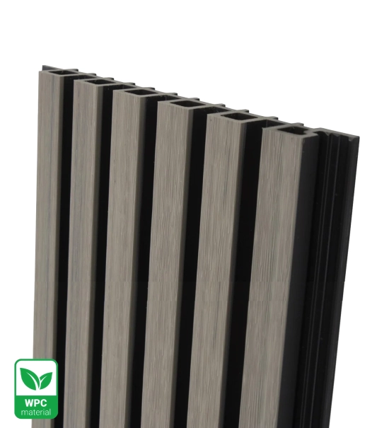 WPC fasadni panel, 223x26x2900 mm, SIVO s črnimi fugami, 6 rešetk (0,64 m²)