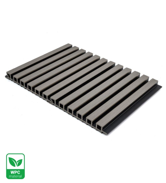 WPC fasadni panel, 223x26x2900 mm, SIVO s črnimi fugami, 6 rešetk (0,64 m²)