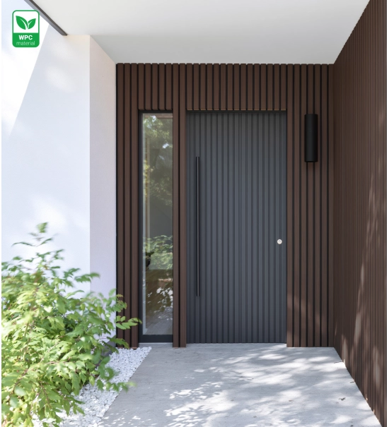 WPC wall cladding panel, board, WPC, 219x26x2900mm, walnut (0.63 m2)