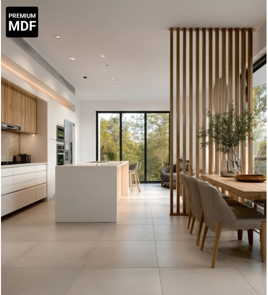 Wooden slats for partition walls (28x60 mm) (CATANIA OAK)