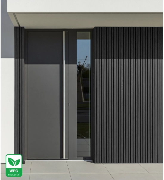 WPC fasadni panel BLACK TWIX MINI, 5 letvica, 217x2900 mm, brušena tekstura