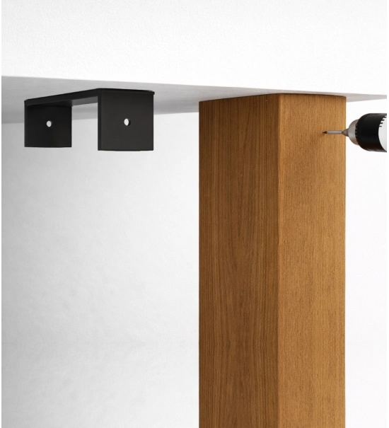 U-alakú tartó fa brizolejekhez, rejtett rögzítéshez, horganyzott acél, 87x37 mm