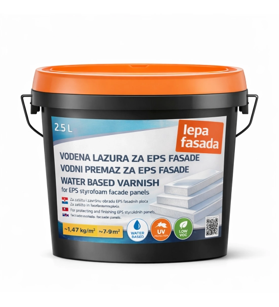 Zaštitni vodeni premaz za EPS fasadne panele, 2.5 L