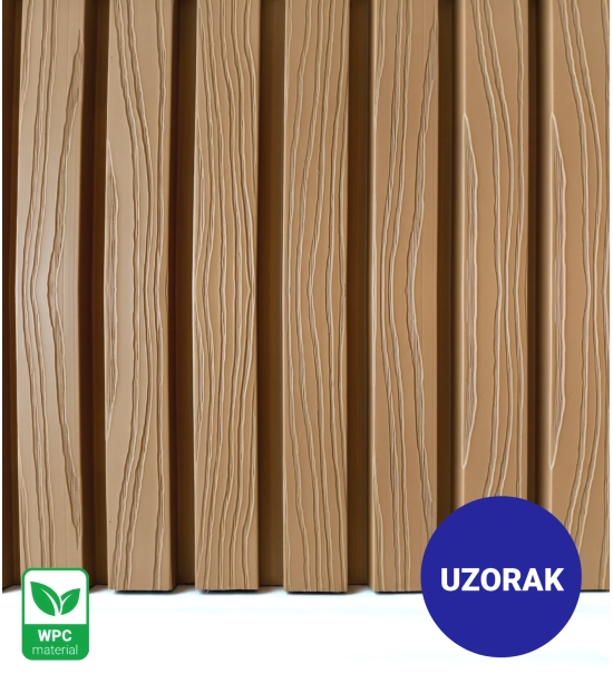 [UZORAK] WPC fasadni panel, LJEŠNJAK