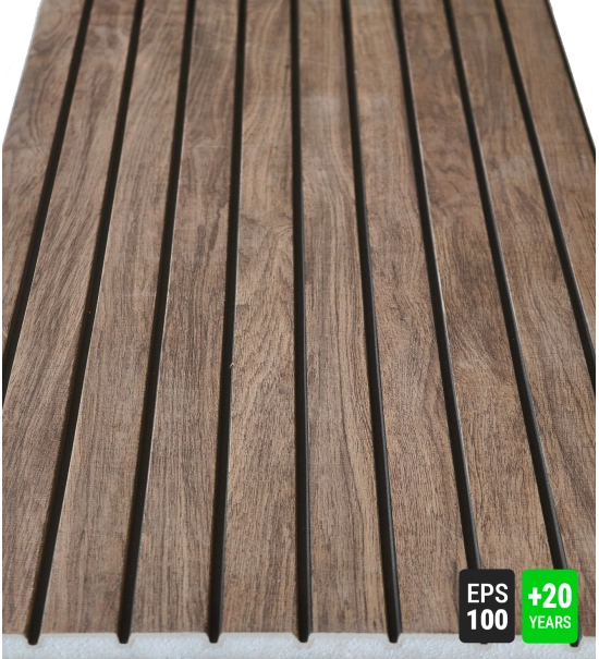 Fasadni panel, imitacija drveta, STARI ORAH, 120x50x2 cm, stiropor (0,60 m²)