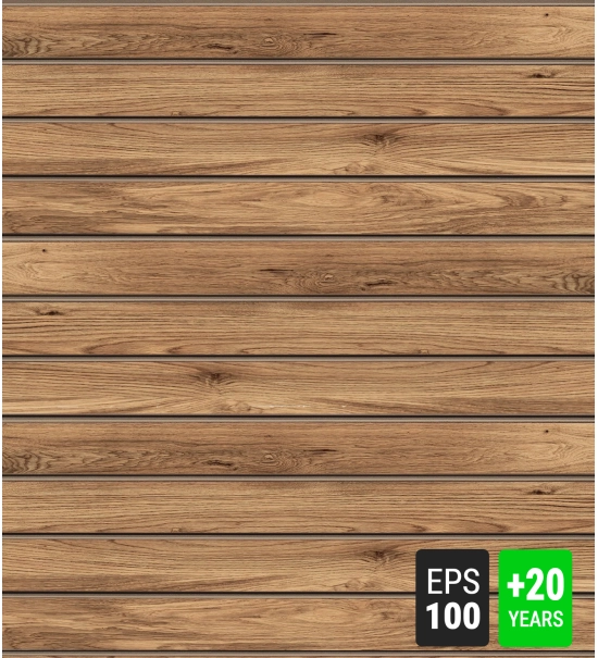 Fasadni panel, imitacija lesa, CRAFT SVETLI HRAST, 120x50x2 cm, stiropor (0.60 m²)