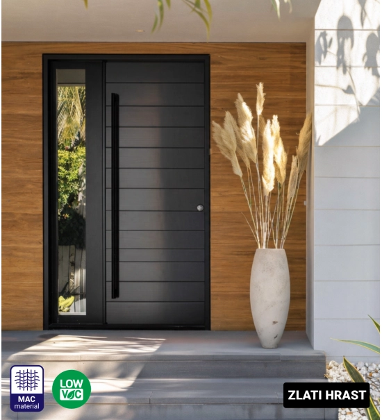 Facade cladding in a roll, wooden imitation, golden oak, 260cm x 18 cm x 0,3 cm (0.47 m²)