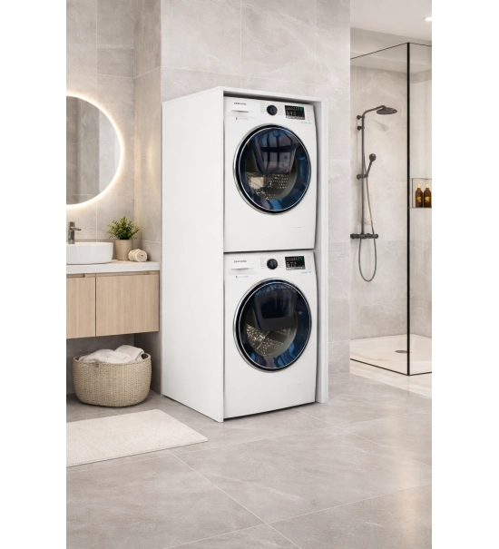 Washing Machine and Dryer Cabinet 180 × 64 × 60 cm