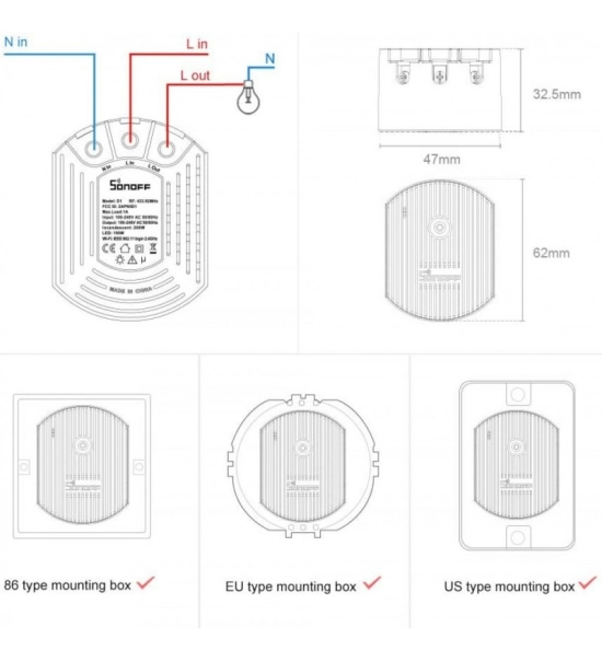 Wi-Fi zatemnitveno stikalo z RF kontrolo