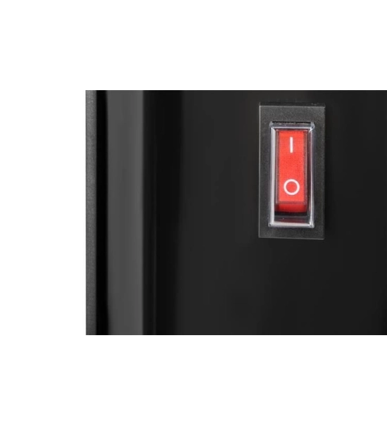 Črni panelni stekleni prenosni grelnik 2000W