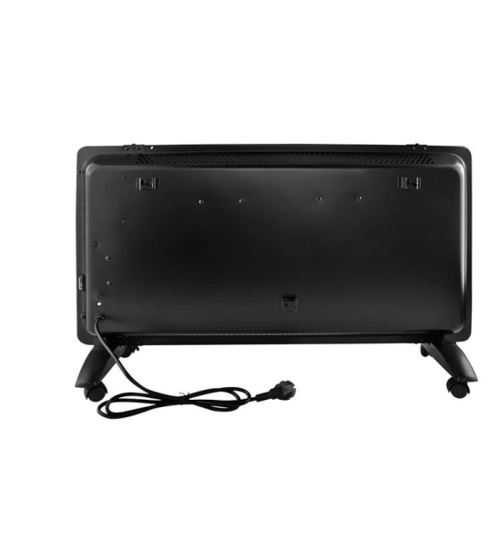 Črni panelni stekleni prenosni grelnik 2000W