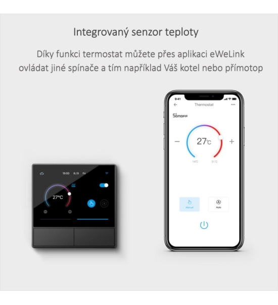 Sonoff NSPanel - stensko stikalo za regulacija temperature, kontrol svetlobe
