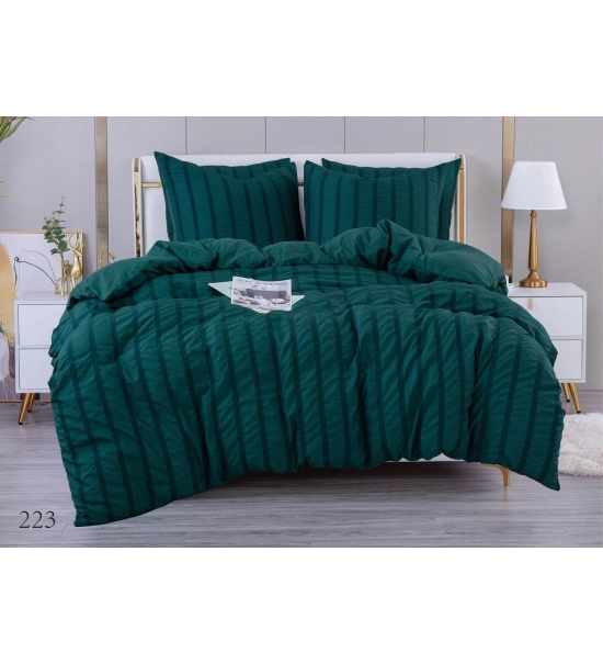 Bedding set 160x200, 3 parts, temno siva