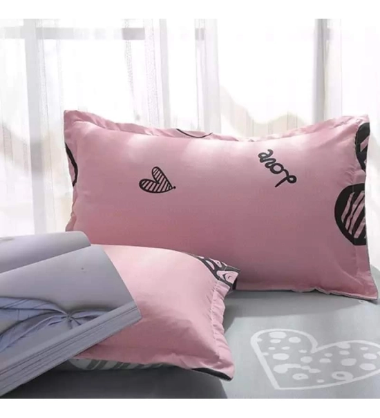 Ágynemű 180x200, PINK HEARTS, 3 részes, roza s srčki