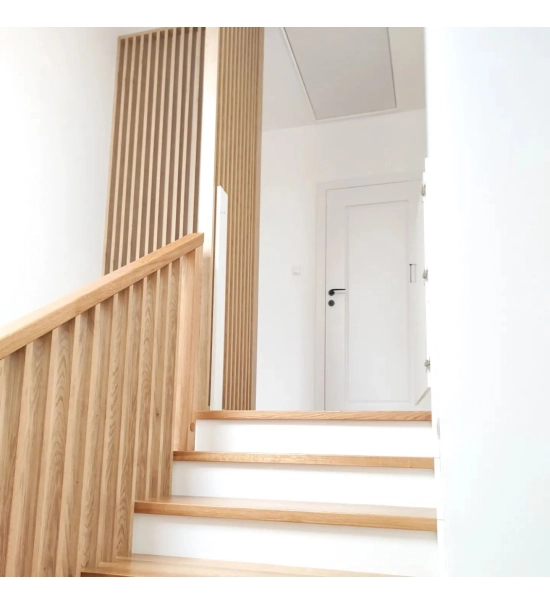 DYI Wooden partition wall (oak wotan)