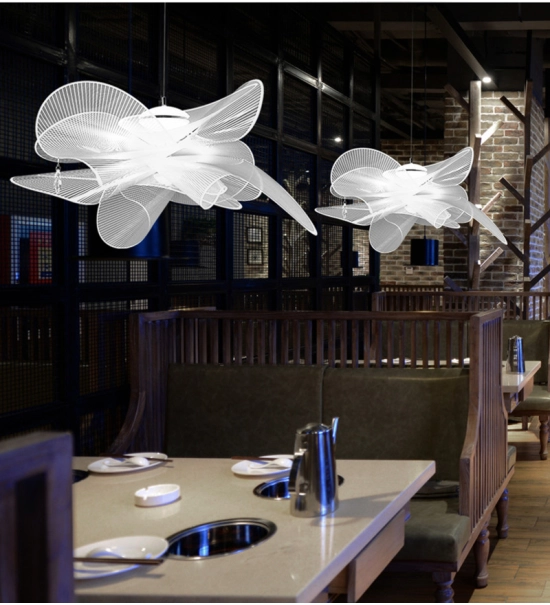 Dizajnerska svjetiljka "Ples balerine", francuski dizajn, LED, 72cm, bijela