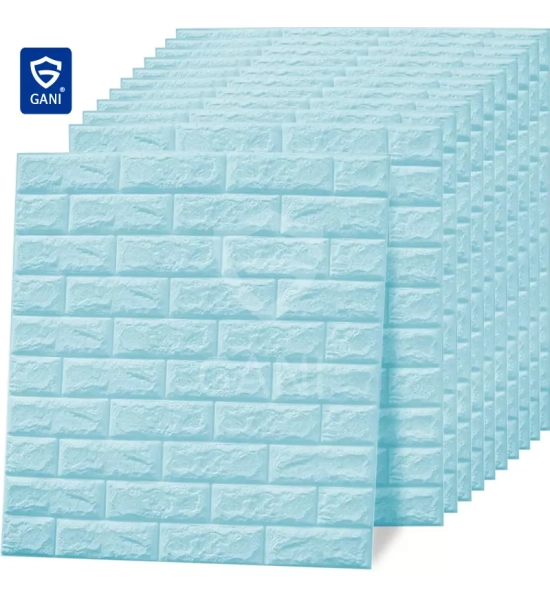 3D samoljepljive tapete naljepnice koje izgledaju kao cigla 3,5 mm (bijele) (10 komada / 5,39 m2)