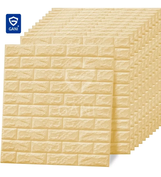 3D self-adhesive brick look wallpaper stickers 3.5 mm (10 pieces / 5.39 m2)