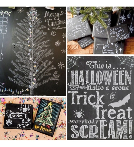 Self-adhesive film type "chalkboard" for children's room wall 45x200 cm