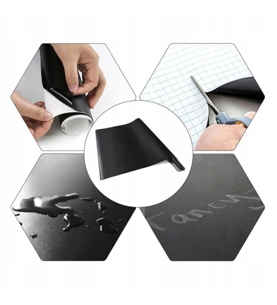 Self-adhesive film type "chalkboard" for children's room wall 45x200 cm