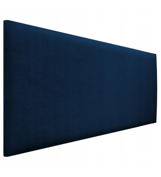 Meka zidna ploča, tapacirana, semiš, tamnoplava boja (60x30)