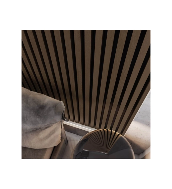 3D dekorativne letvice za zid, ukrasne, drvene (oreh) 16x28mm