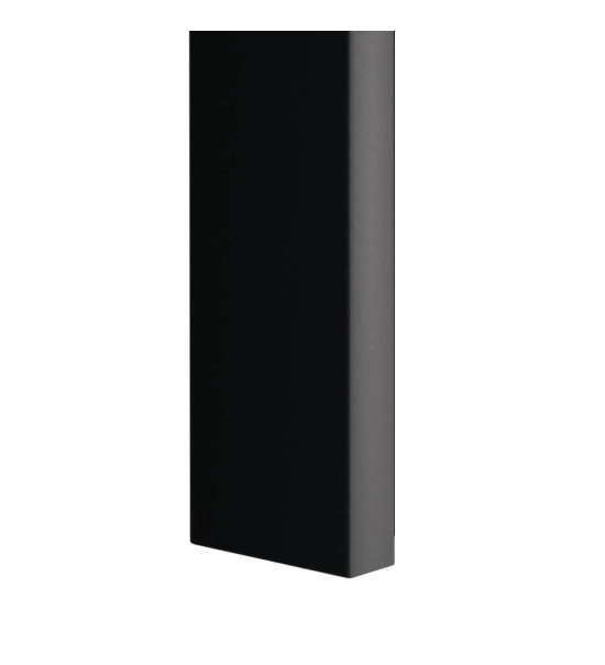 Decorative 3D wall wood slat, MDF, for wall or partition walls (28x60mm) (black)