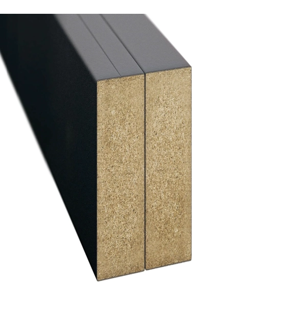 Decorative 3D wall wood slat, MDF, for wall or partition walls (28x60mm) (black)