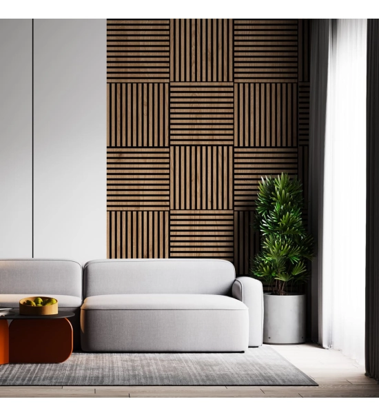 Akustični panel, naravni hrast, 60x60cm