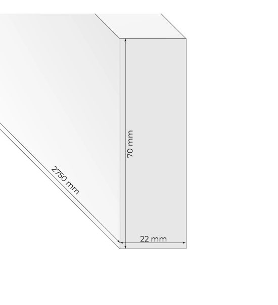 Lesene letvice za pregradne stene 3D (7x2cm)
